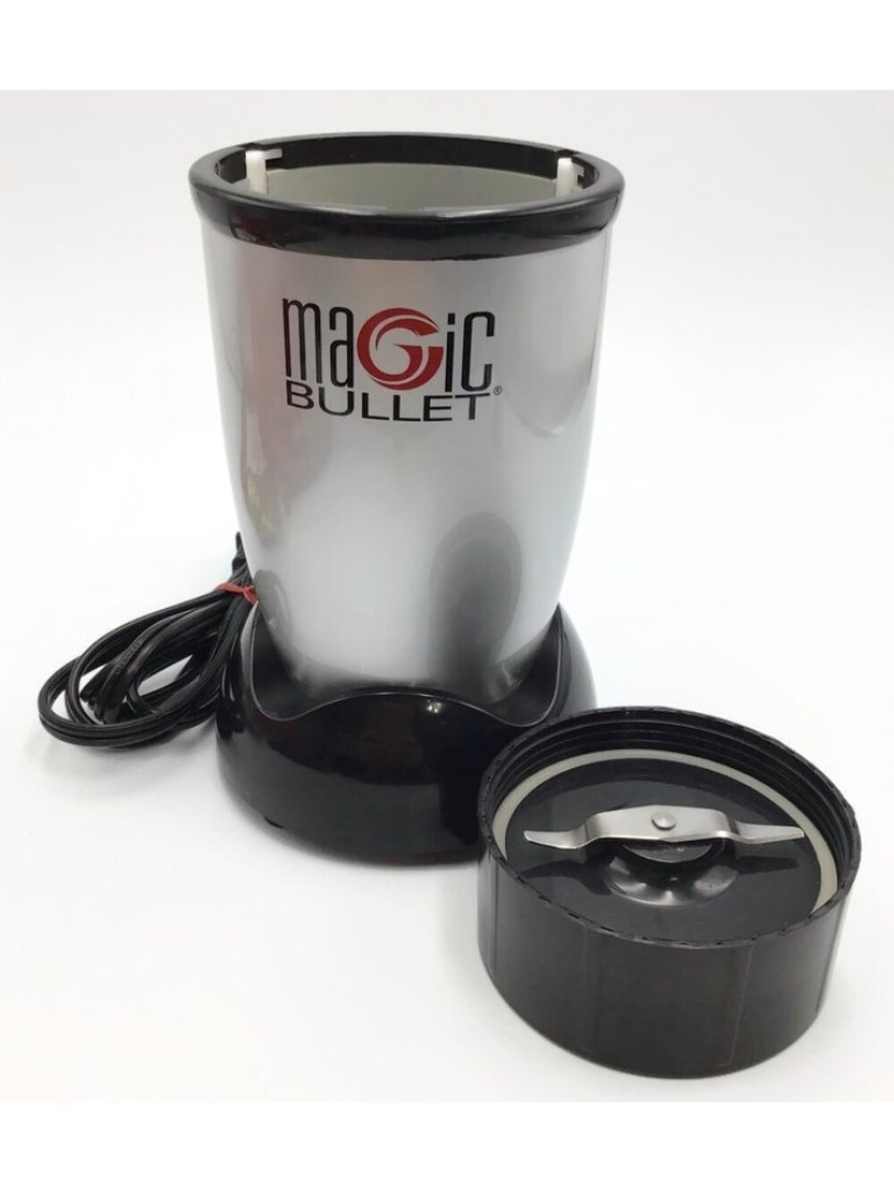 Magic Bullet Model MB1001 Blender Motor Replacement Base Only Silver Black